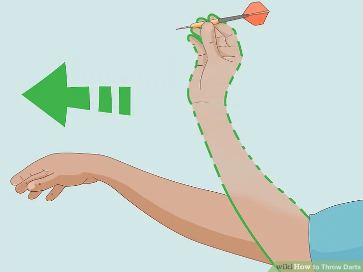 Stap 5: Werp je dart in een soepele beweging